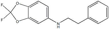 2,2-difluoro-N-(2-phenylethyl)-2H-1,3-benzodioxol-5-amine Struktur