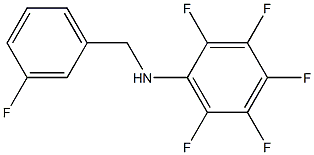 2,3,4,5,6-pentafluoro-N-[(3-fluorophenyl)methyl]aniline Struktur