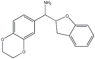 2,3-dihydro-1,4-benzodioxin-6-yl(2,3-dihydro-1-benzofuran-2-yl)methanamine Struktur