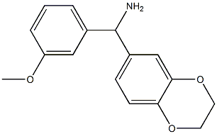 2,3-dihydro-1,4-benzodioxin-6-yl(3-methoxyphenyl)methanamine Struktur