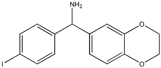 2,3-dihydro-1,4-benzodioxin-6-yl(4-iodophenyl)methanamine Struktur