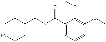 2,3-dimethoxy-N-(piperidin-4-ylmethyl)benzamide Struktur