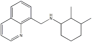 2,3-dimethyl-N-(quinolin-8-ylmethyl)cyclohexan-1-amine Struktur