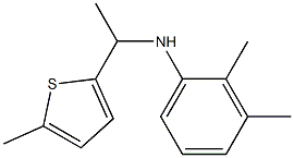 2,3-dimethyl-N-[1-(5-methylthiophen-2-yl)ethyl]aniline Struktur