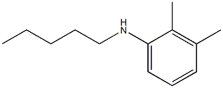 2,3-dimethyl-N-pentylaniline Struktur