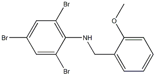 2,4,6-tribromo-N-[(2-methoxyphenyl)methyl]aniline Struktur