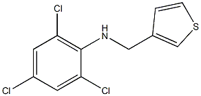 2,4,6-trichloro-N-(thiophen-3-ylmethyl)aniline Struktur