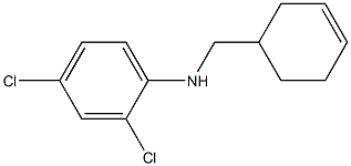 2,4-dichloro-N-(cyclohex-3-en-1-ylmethyl)aniline Struktur