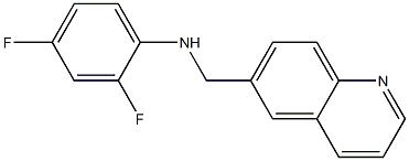 2,4-difluoro-N-(quinolin-6-ylmethyl)aniline Struktur