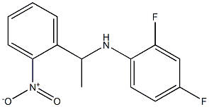 2,4-difluoro-N-[1-(2-nitrophenyl)ethyl]aniline Struktur