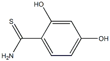 2,4-dihydroxybenzenecarbothioamide Struktur