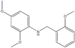 2,4-dimethoxy-N-[(2-methoxyphenyl)methyl]aniline Struktur