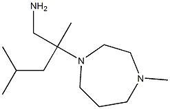 2,4-dimethyl-2-(4-methyl-1,4-diazepan-1-yl)pentan-1-amine Struktur