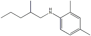 2,4-dimethyl-N-(2-methylpentyl)aniline Struktur