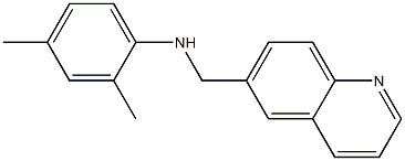 2,4-dimethyl-N-(quinolin-6-ylmethyl)aniline Struktur