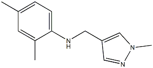 2,4-dimethyl-N-[(1-methyl-1H-pyrazol-4-yl)methyl]aniline Struktur