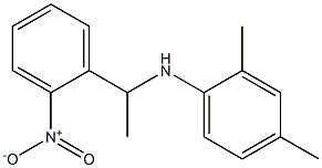 2,4-dimethyl-N-[1-(2-nitrophenyl)ethyl]aniline Struktur