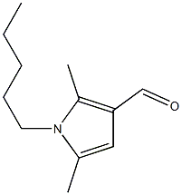 2,5-dimethyl-1-pentyl-1H-pyrrole-3-carbaldehyde Struktur