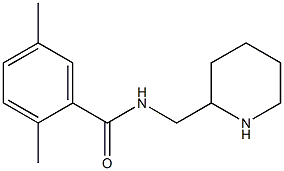 2,5-dimethyl-N-(piperidin-2-ylmethyl)benzamide Struktur