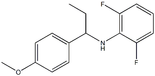 2,6-difluoro-N-[1-(4-methoxyphenyl)propyl]aniline Struktur