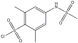 2,6-dimethyl-4-[(methylsulfonyl)amino]benzenesulfonyl chloride Struktur