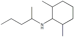 2,6-dimethyl-N-(pentan-2-yl)cyclohexan-1-amine Struktur