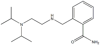 2-[({2-[bis(propan-2-yl)amino]ethyl}amino)methyl]benzamide Struktur