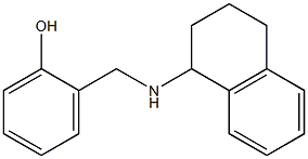 2-[(1,2,3,4-tetrahydronaphthalen-1-ylamino)methyl]phenol Struktur