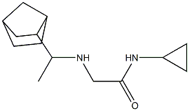 2-[(1-{bicyclo[2.2.1]heptan-2-yl}ethyl)amino]-N-cyclopropylacetamide Struktur