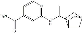 2-[(1-{bicyclo[2.2.1]heptan-2-yl}ethyl)amino]pyridine-4-carbothioamide Struktur