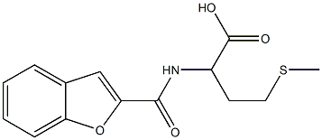 2-[(1-benzofuran-2-ylcarbonyl)amino]-4-(methylthio)butanoic acid Struktur