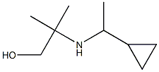 2-[(1-cyclopropylethyl)amino]-2-methylpropan-1-ol Struktur