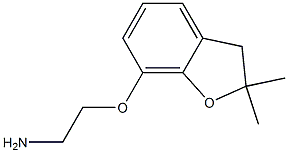 2-[(2,2-dimethyl-2,3-dihydro-1-benzofuran-7-yl)oxy]ethanamine Struktur