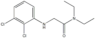 2-[(2,3-dichlorophenyl)amino]-N,N-diethylacetamide Struktur