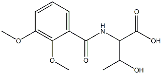 2-[(2,3-dimethoxybenzoyl)amino]-3-hydroxybutanoic acid Struktur