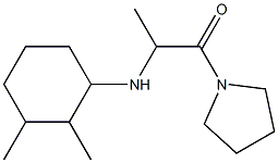 2-[(2,3-dimethylcyclohexyl)amino]-1-(pyrrolidin-1-yl)propan-1-one Struktur