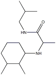 2-[(2,3-dimethylcyclohexyl)amino]-N-(2-methylpropyl)propanamide Struktur