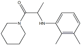 2-[(2,3-dimethylphenyl)amino]-1-(piperidin-1-yl)propan-1-one Struktur