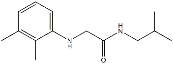 2-[(2,3-dimethylphenyl)amino]-N-(2-methylpropyl)acetamide Struktur