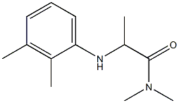 2-[(2,3-dimethylphenyl)amino]-N,N-dimethylpropanamide Struktur