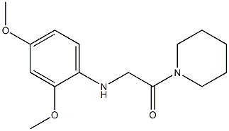 2-[(2,4-dimethoxyphenyl)amino]-1-(piperidin-1-yl)ethan-1-one Struktur