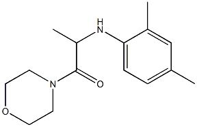 2-[(2,4-dimethylphenyl)amino]-1-(morpholin-4-yl)propan-1-one Struktur