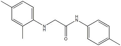 2-[(2,4-dimethylphenyl)amino]-N-(4-methylphenyl)acetamide Struktur