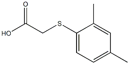 2-[(2,4-dimethylphenyl)sulfanyl]acetic acid Struktur