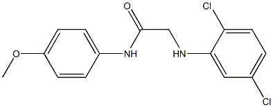 2-[(2,5-dichlorophenyl)amino]-N-(4-methoxyphenyl)acetamide Struktur