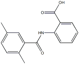 2-[(2,5-dimethylbenzene)(methyl)amido]benzoic acid Struktur