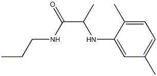 2-[(2,5-dimethylphenyl)amino]-N-propylpropanamide Struktur