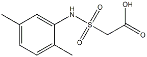 2-[(2,5-dimethylphenyl)sulfamoyl]acetic acid Struktur