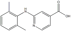 2-[(2,6-dimethylphenyl)amino]pyridine-4-carboxylic acid Struktur