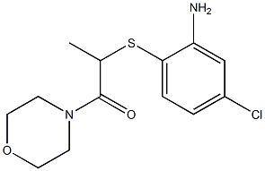 2-[(2-amino-4-chlorophenyl)sulfanyl]-1-(morpholin-4-yl)propan-1-one Struktur